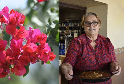 Doña Manuela with her famous arroz con polloat Restaurant Castillo © Michelle Chaplow