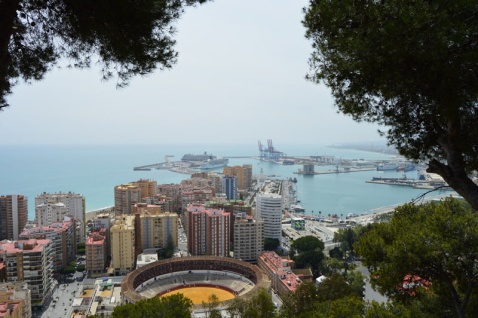 Malaga Port and Bullring from the Gibralfaro © Barcley Spicer-Jenkins
