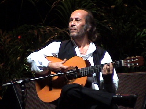 Paco de Lucia performing at Malaga Bullring © Tony Bryant 