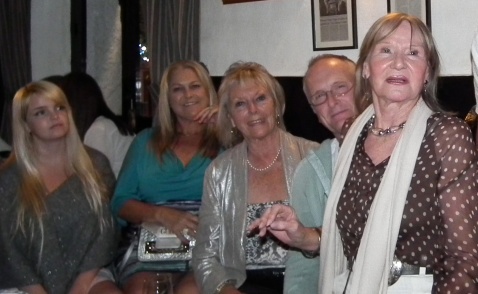 Shelagh Tennant wearing polka dots at a 2018 party in her honour in the 'Galloping Major' pub in Torremolinos. Photo (c) Tony Braynt