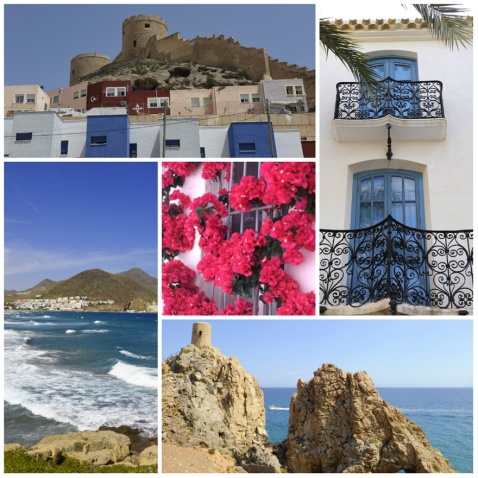 Almeria province clockwise: Almeria, Albox, Mojacar, San Jose and Viator © Michelle Chaplow