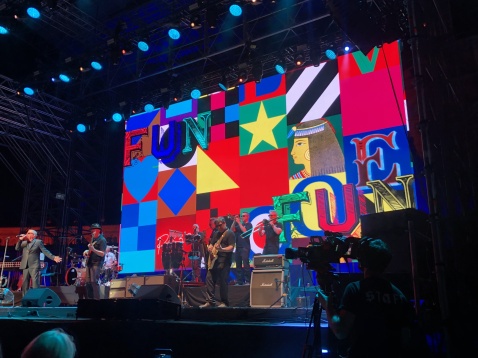 Madness played hits including House of Fun. © Fiona Flores Watson