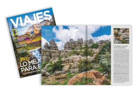 A double page spread of El Torcal in National Geographic Viajes © Marcos G Meider A double page spread of El Torcal in National Geographic Viajes © Marcos G Meider