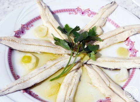 Anchovies in Vinegar (Boquerones en Vinagre) © Michelle Chaplow