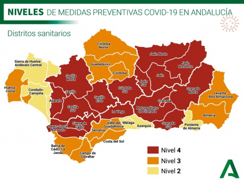 Levels of prevention measures in Andalucia 29-10-2020 to 09-11-2020 Levels of prevention measures in Andalucia 29-10-2020 to 09-11-2020