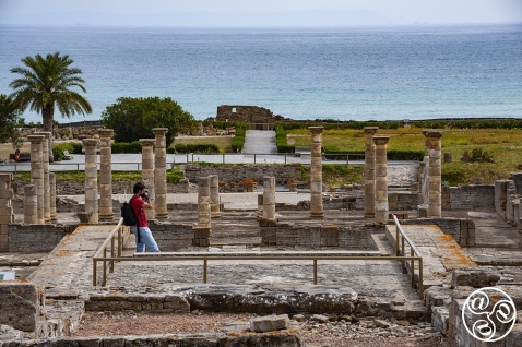 The landscape that once afforded Baelo Claudia its strategic maritime position now serves as a beautiful backdrop to the site © Michelle Chaplow