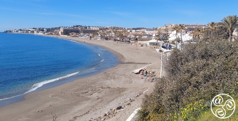 La Cala de Mijas beach on a fine winter's day