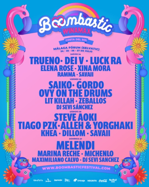 Boombastic Costa del Sol, Malaga, Lineup 2025