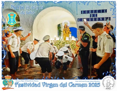 Virgen del Carmen Nerja poster 2025
