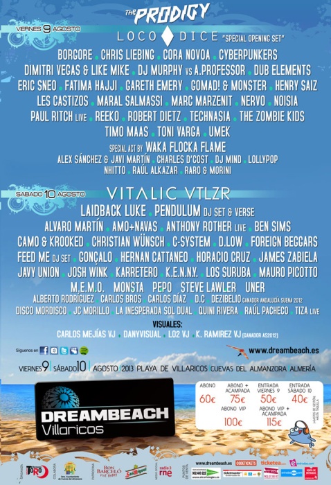 Dreambeach Festival 2013 lineup