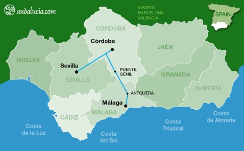 AVANT the High-speed meduim-distance train routes in Andalucia