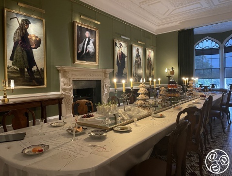The long dining room in Auckland Castle Jacob and his twelve sons (Spanish: Los doce hijos de Jacob) is a series of thirteen paintings by Spanish artist Francisco de Zurbarán. © Michelle Chaplow