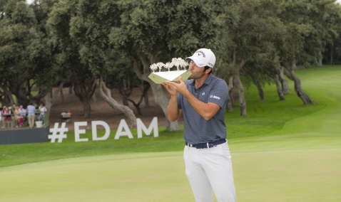 Adrian Otaegui winner of the Andalucia Masters 2022 © Michelle Chaplow