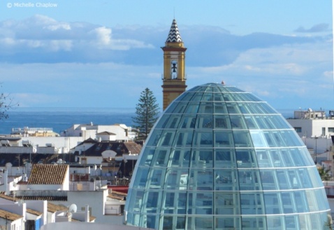 A new skyline for Estepona, with the emblematic dome of the Orchid Museum.