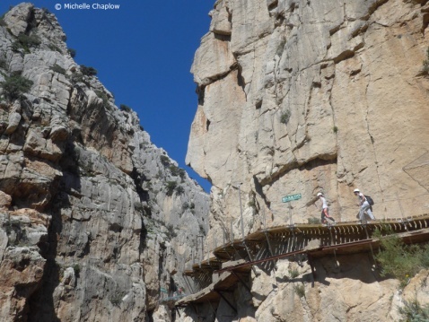 The climb from the South Entrance  © Michelle Chaplow