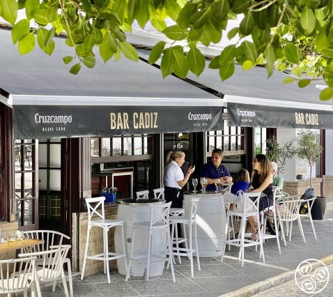 Bar Cadiz, situation in the Plaza De España