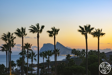 Alcaidesa, tropical palms and views accross the Mediterranean to Gibraltar © Michelle Chaplow Alcaidesa, tropical palms and views accross the Mediterranean to Gibraltar © Michelle Chaplow