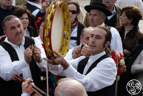 The percussion tambourine plays an important role in the Verdiales musical bands.  © Michelle Chaplow