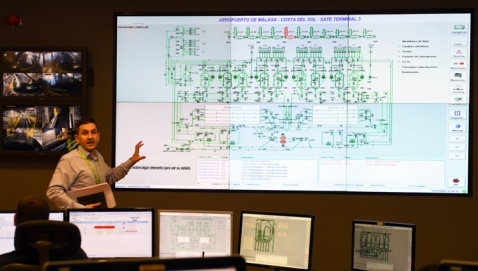 Malaga Airport T3 Bagage Control Room © Michelle Chaplow