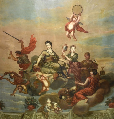 The only painting of Mary that survives is allegorical, by Lanscroon and 