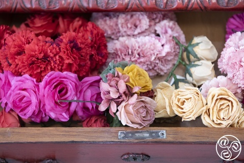 The Studio of Jose Galvañ in Seville is a real treasure trove for Famenco outfits and acessories © Michelle Chaplow