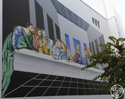 Last Supper on side of San José church by Curro Leyton. Photo© Michelle Chaplow