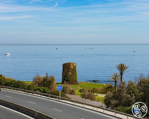 Elevated views of Torre de la Chullera Watchtower. © Michelle Chaplow