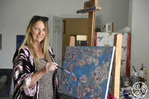 Christine Spencer-Green inspired by nature, at home in her Gaucin Studio Christine Spencer-Green inspired by nature, at home in her Gaucin Studio © Michelle Chaplow