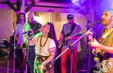 Pueblos Blancos Music Festival in Jimera de Libar Sara Acero from Cali, Colombia on stage (c) Michelle Chaplow