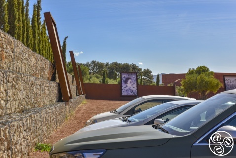 Even the carpark of LA Almazara is an immersive artistic experinece. © Michelle Chaplow