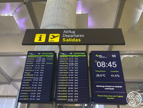 Flight Departures at Malaga Airport © Michelle Chaplow