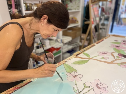 Silvia Ramos at work in her studio. © Artist