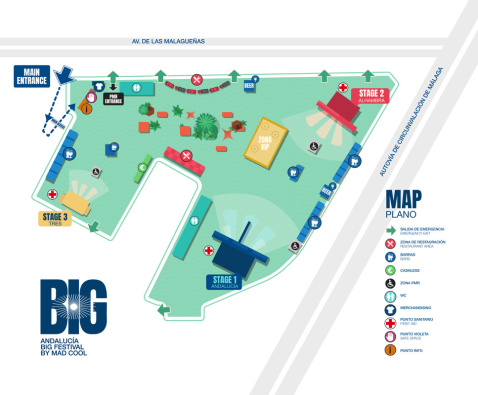 Plan of Andalucia Big festival