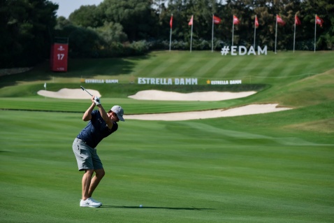 Matt Fitzpatrick on 17th on practice day  © Real Club Valderrama