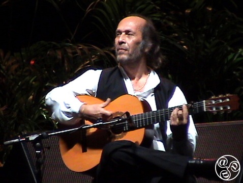 Paco de Lucia performing at Malaga Bullring © Tony Bryant 