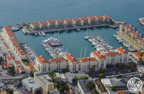 A bird´s eye view from the Rock of Queensway Quay © Visit Gibraltar A bird´s eye view from the Rock of Queensway Quay © Visit Gibraltar
