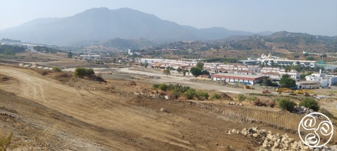 The view for the top of Estepona´s Rainbow steps.