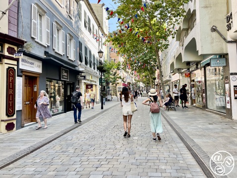 Shopping on Main Street, Gibraltar © Michelle Chaplow