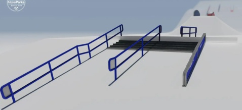  Sulayr Snowpark has moved to a new location on the Paralelo-Audi slope, in the Borreguiles area. Render image
