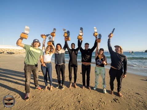 GWA Tarifa Wing Pro 2021 winners. Photo  Samuel Cardenas.