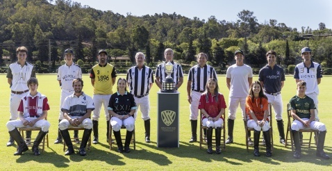Teams participating in the La Copa Memorial Manuel Prado y Colón de Carvajal 2024. Photo: Matías Callejo / Ayala Polo Club