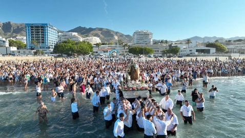 Virgen del Carmen, Playa del Cable, Marbella. Photo Ayuntamiento