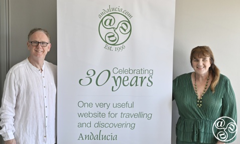 The 30th Anniversary of Andalucia.com with founder Chris Chaplow and Photographer Michelle Chaplow © Scarlett Zieda