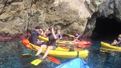 Kayak and Snorkel Tour at the Cliffs of Maro Cerro Gorda