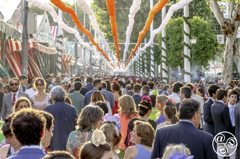 Rows of Casetas at the Seville Fair  © istock photo