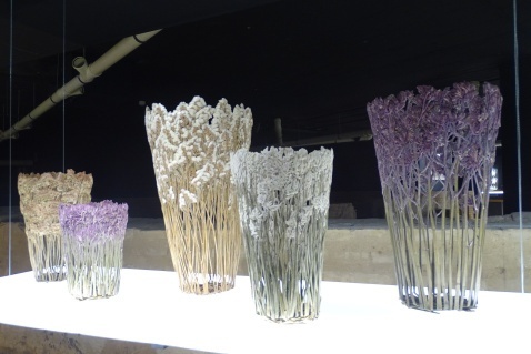 Shannon Clegg moulds flowers into sculptures.  © Fiona Flores-Watson