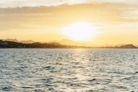 Sunset from a Catamaran in Malaga